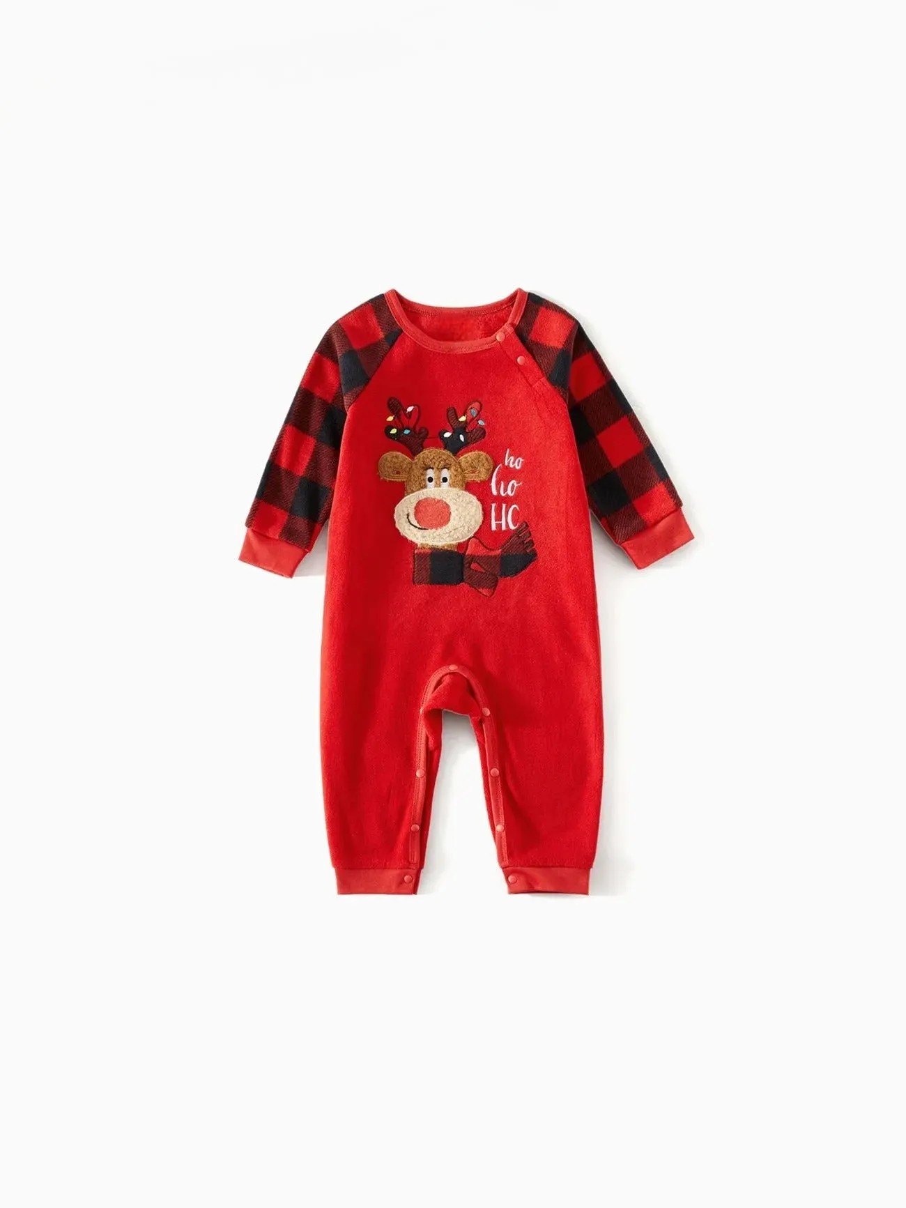 Christmas Reindeer Embroidered Family Pajamas Set