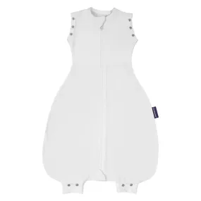 Clevamama 3 in 1 Nite Nite Romper & Sleeping Bag 1 Tog - White (0-9m)