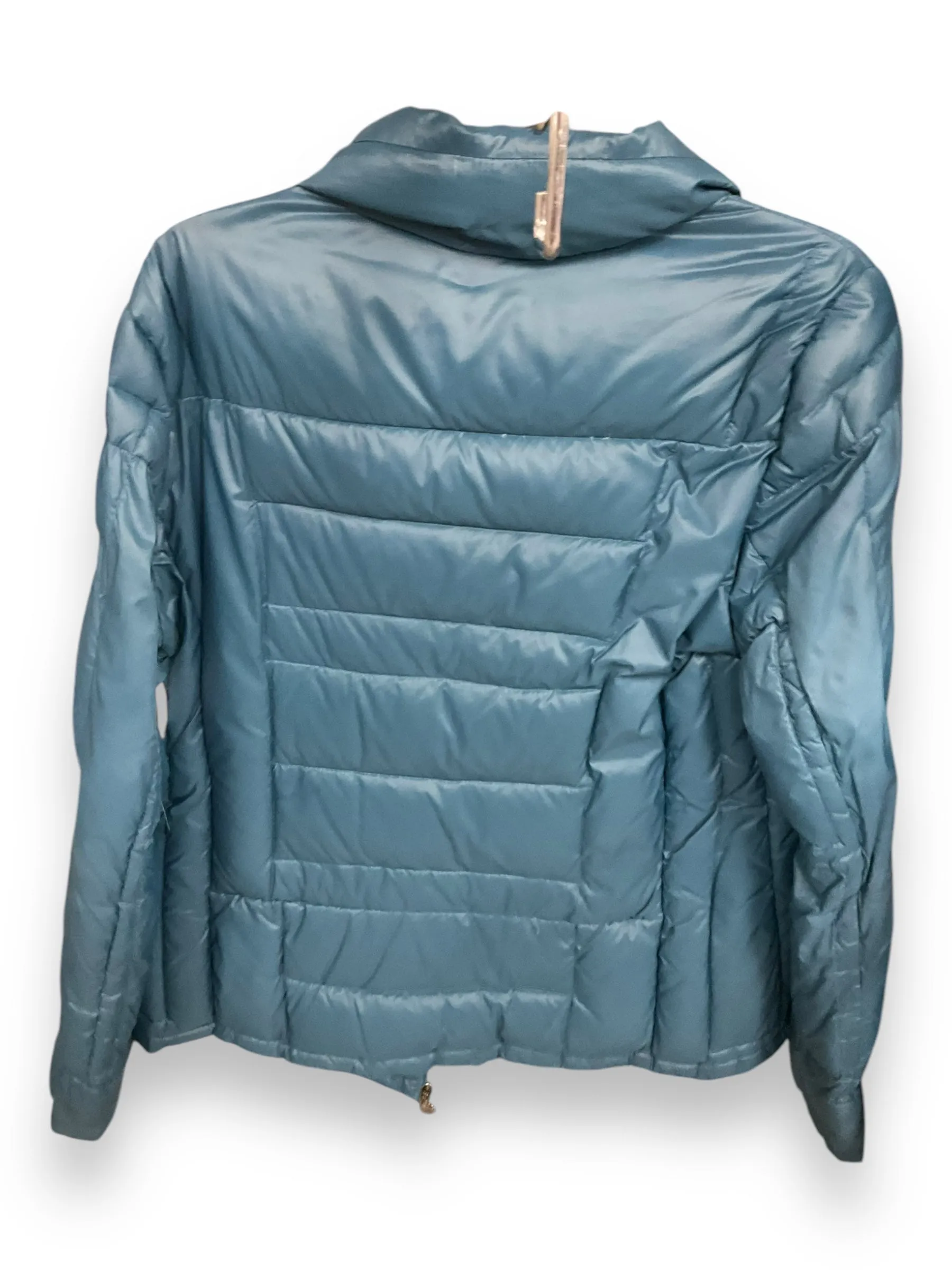 Coat Puffer & Quilted By Calvin Klein In Teal, Size: L