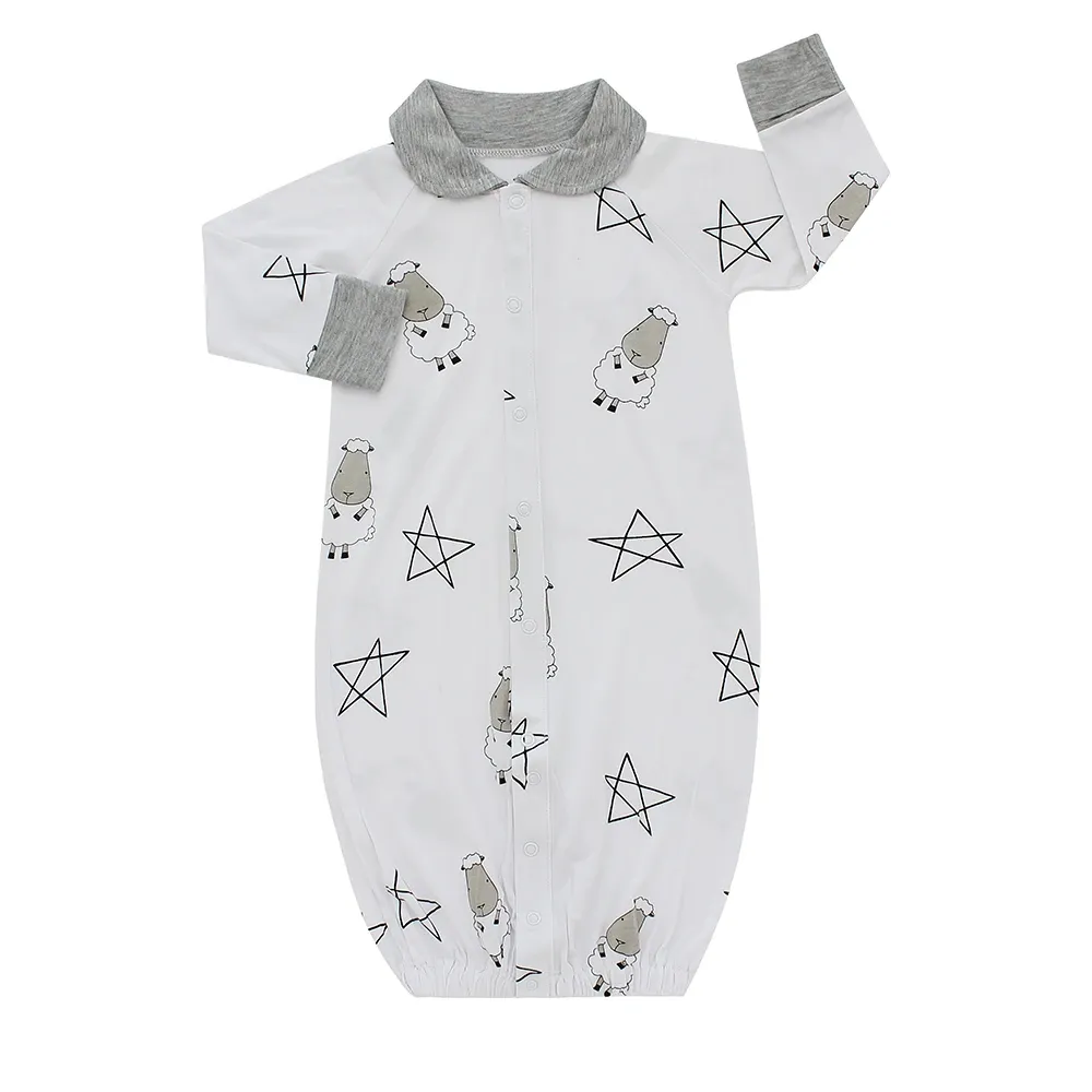 Convertible Gown & Romper Big Star & Sheepz White