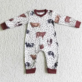 Cow Print Boutique Infant Baby Boy Rompers LR0058