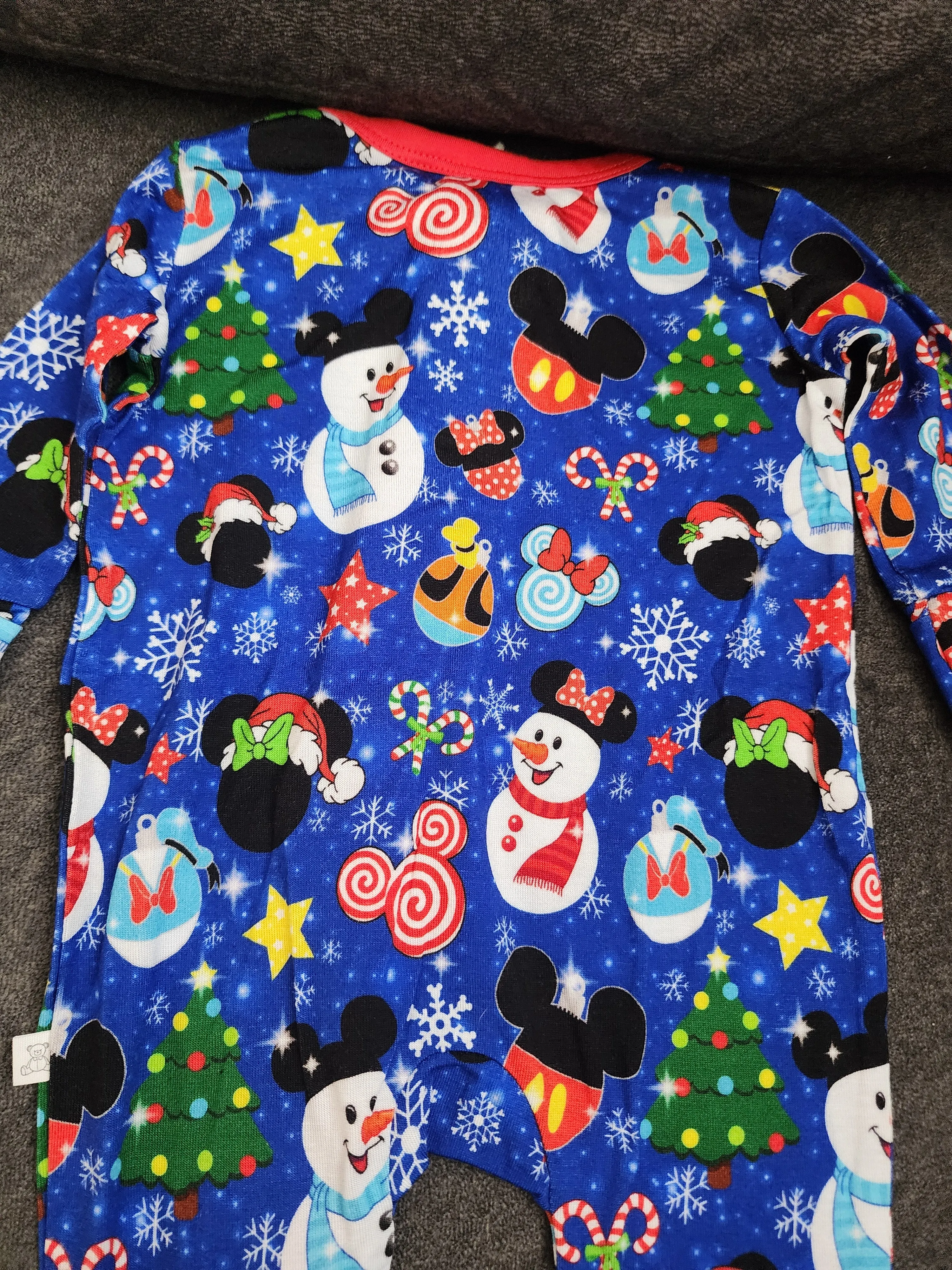 CP Disney Mickey Christmas Zipper Sleeper Footie PJ's