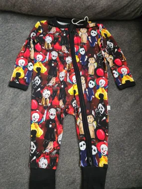 CP Horror Movie Characters Zipper Sleeper Footie PJ's