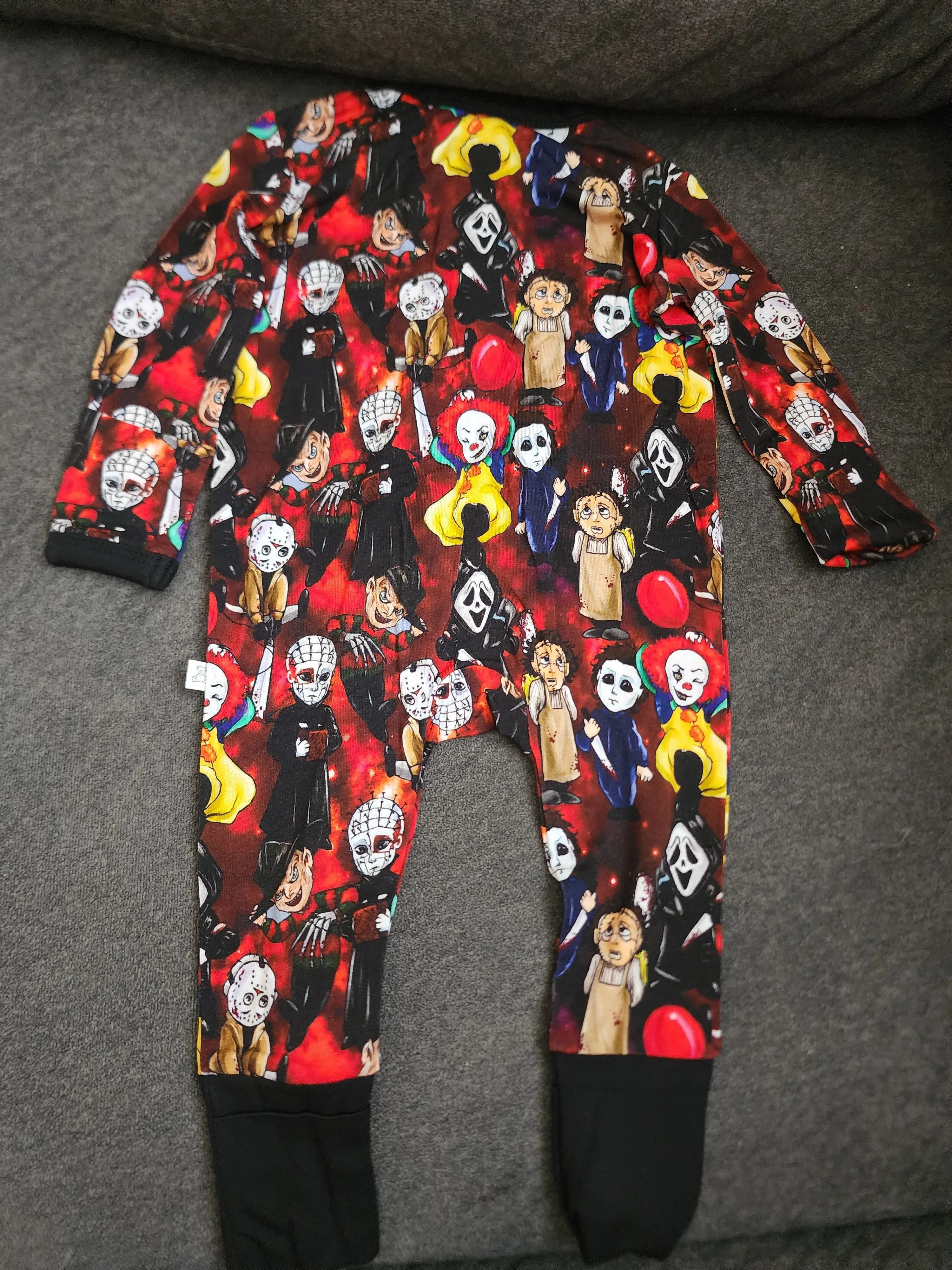 CP Horror Movie Characters Zipper Sleeper Footie PJ's