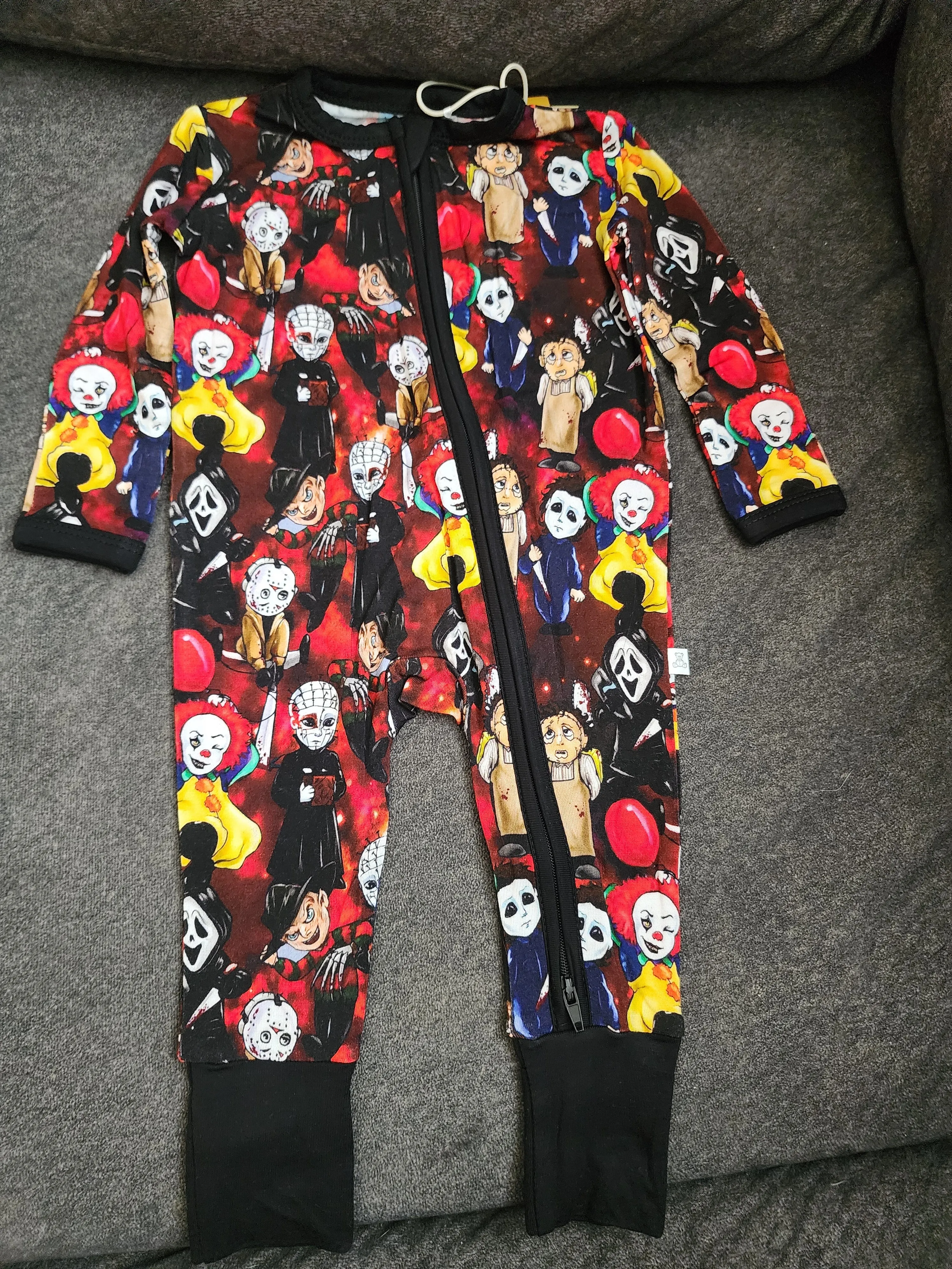 CP Horror Movie Characters Zipper Sleeper Footie PJ's