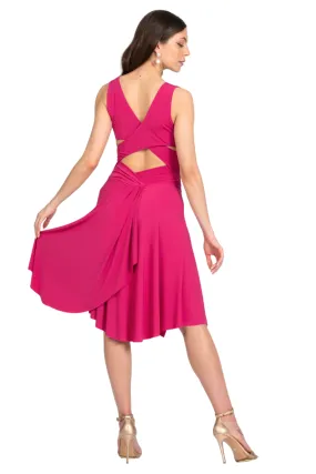 Crisscross Tango Dress with Back Draping