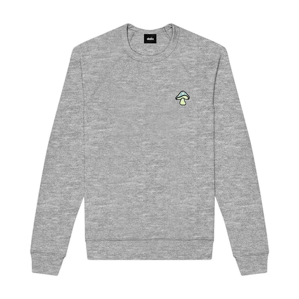 Dalix Mushroom Crewneck Sweatshirt (Glow in the Dark)