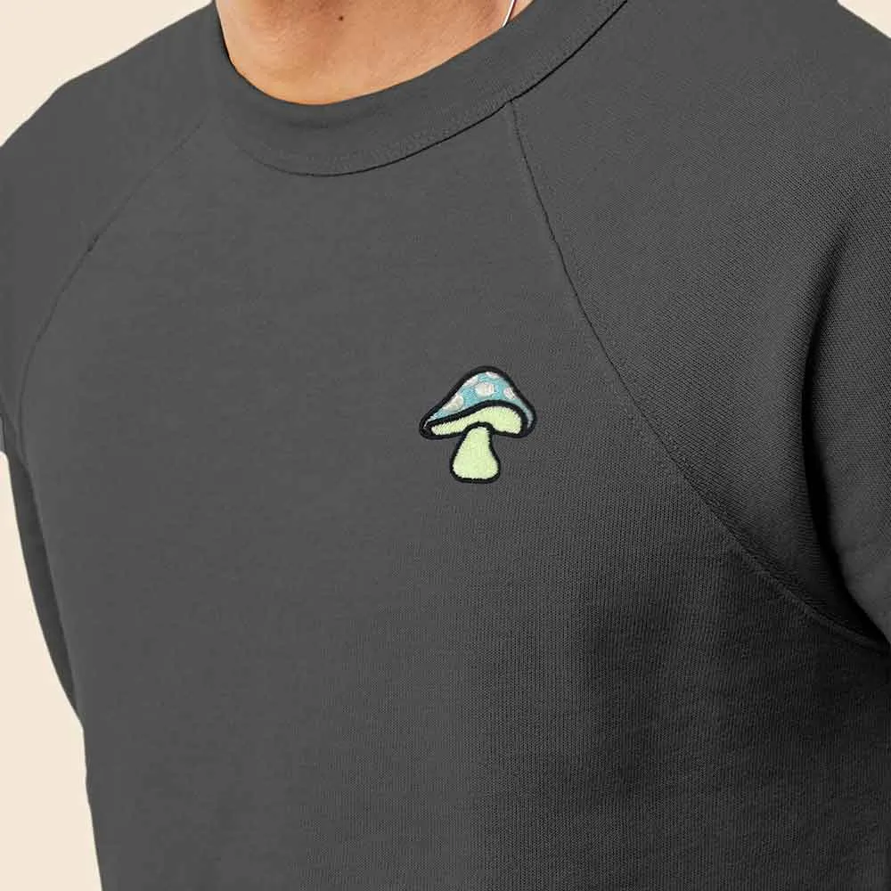 Dalix Mushroom Crewneck Sweatshirt (Glow in the Dark)