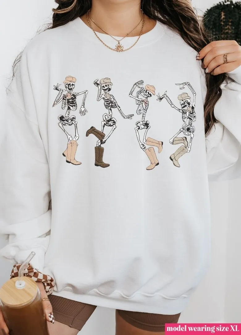 Dancing Cowboy Skeletons Sweatshirt