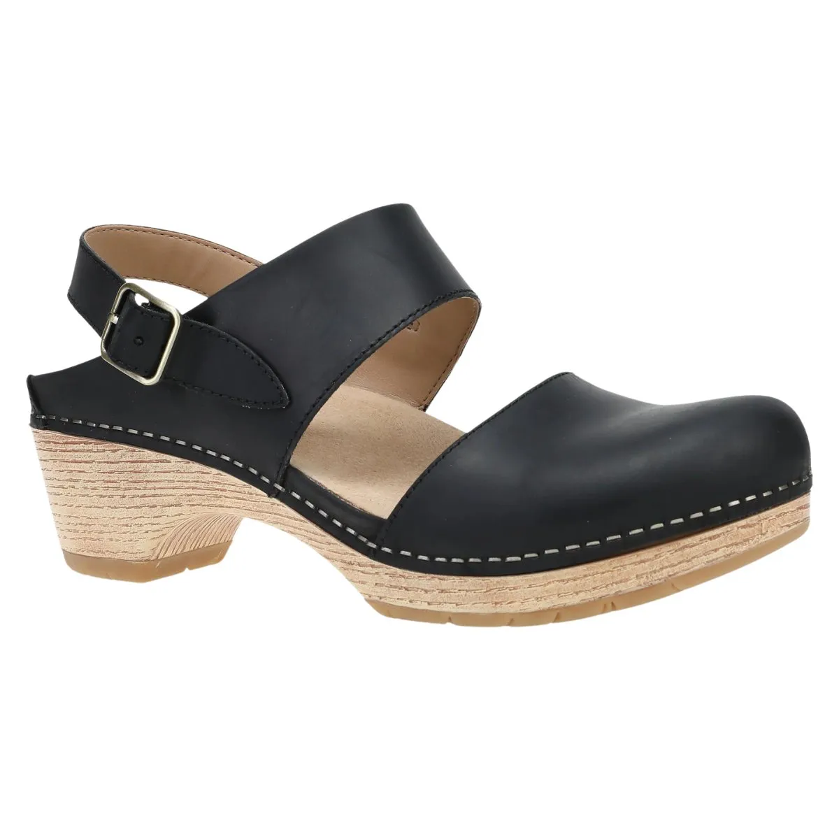 Dansko Women's Lucia Black Oiled Pull Up