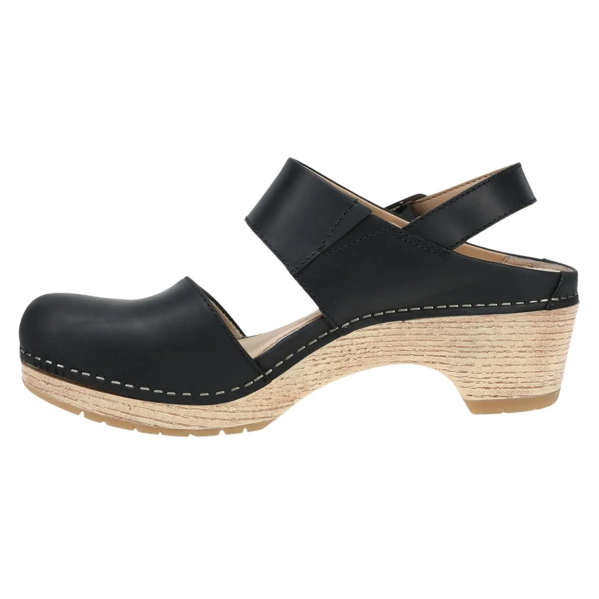 Dansko Women's Lucia Black Oiled Pull Up