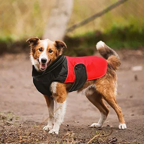 Dog Waterproof Warm Jacket - Red -S/M/L