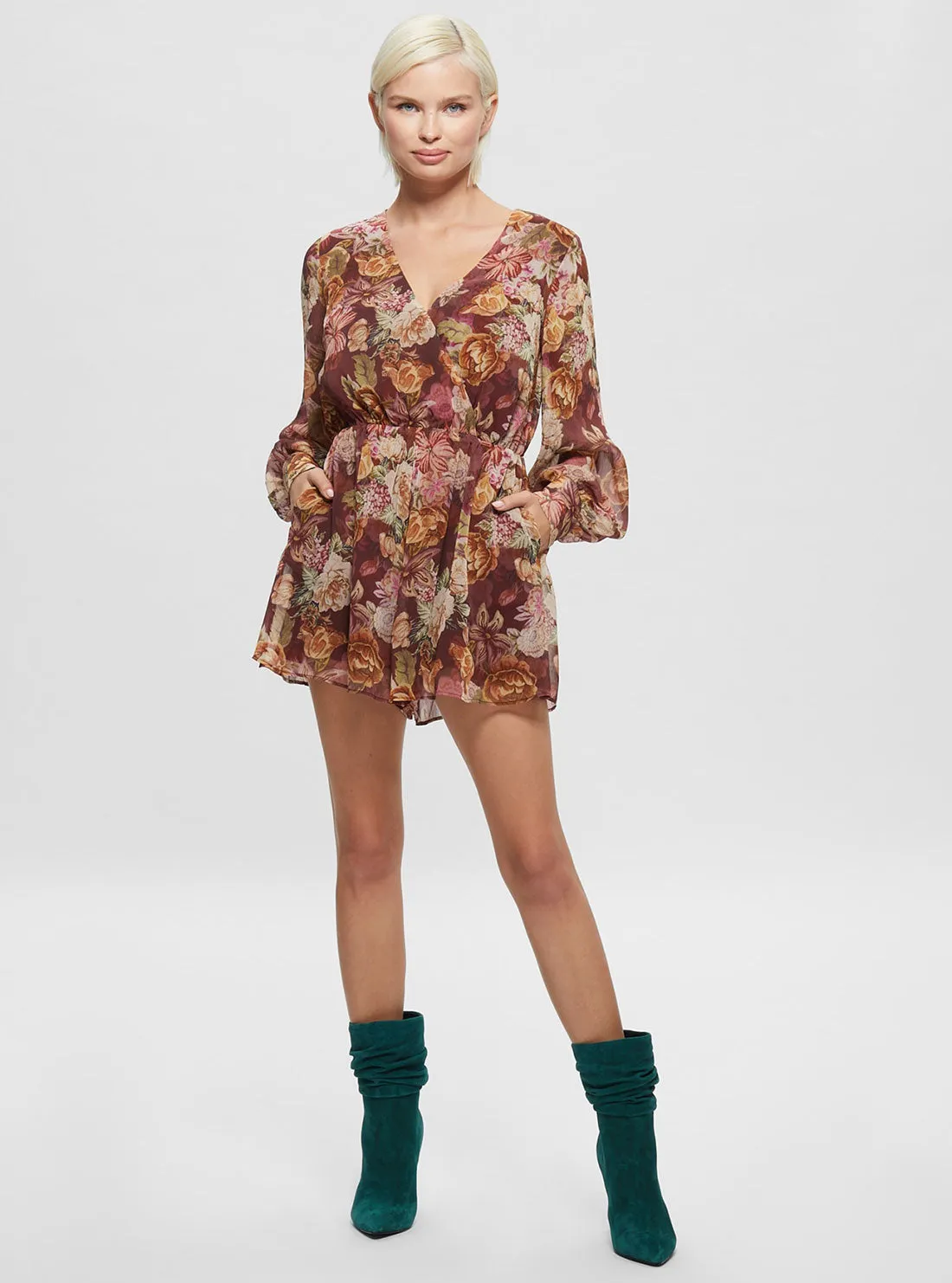 Eco Floral Tapestry Print Candis Romper