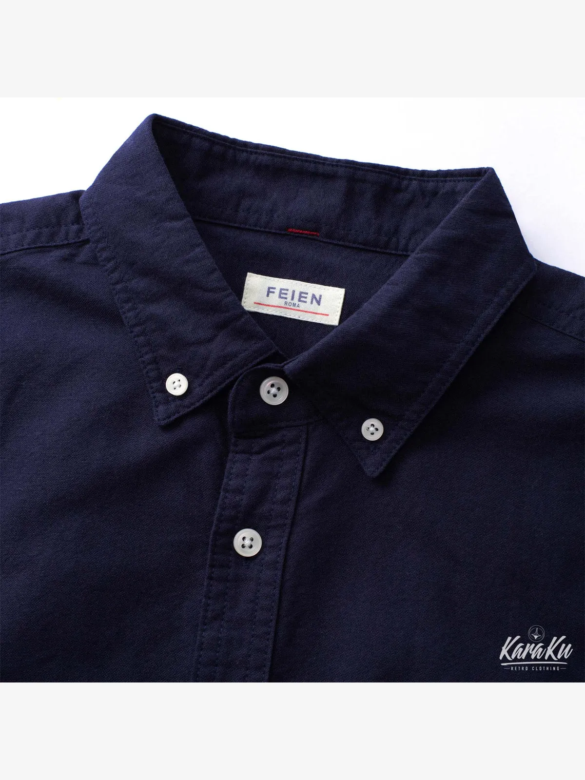 Elbow Patches Oxford Fabric Button-Down Shirt