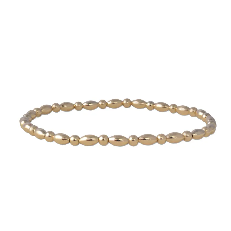 Everly Alternating Oval Beads Bracelet