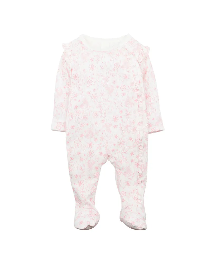 EVIE TOILE PRINT LS ONESIE