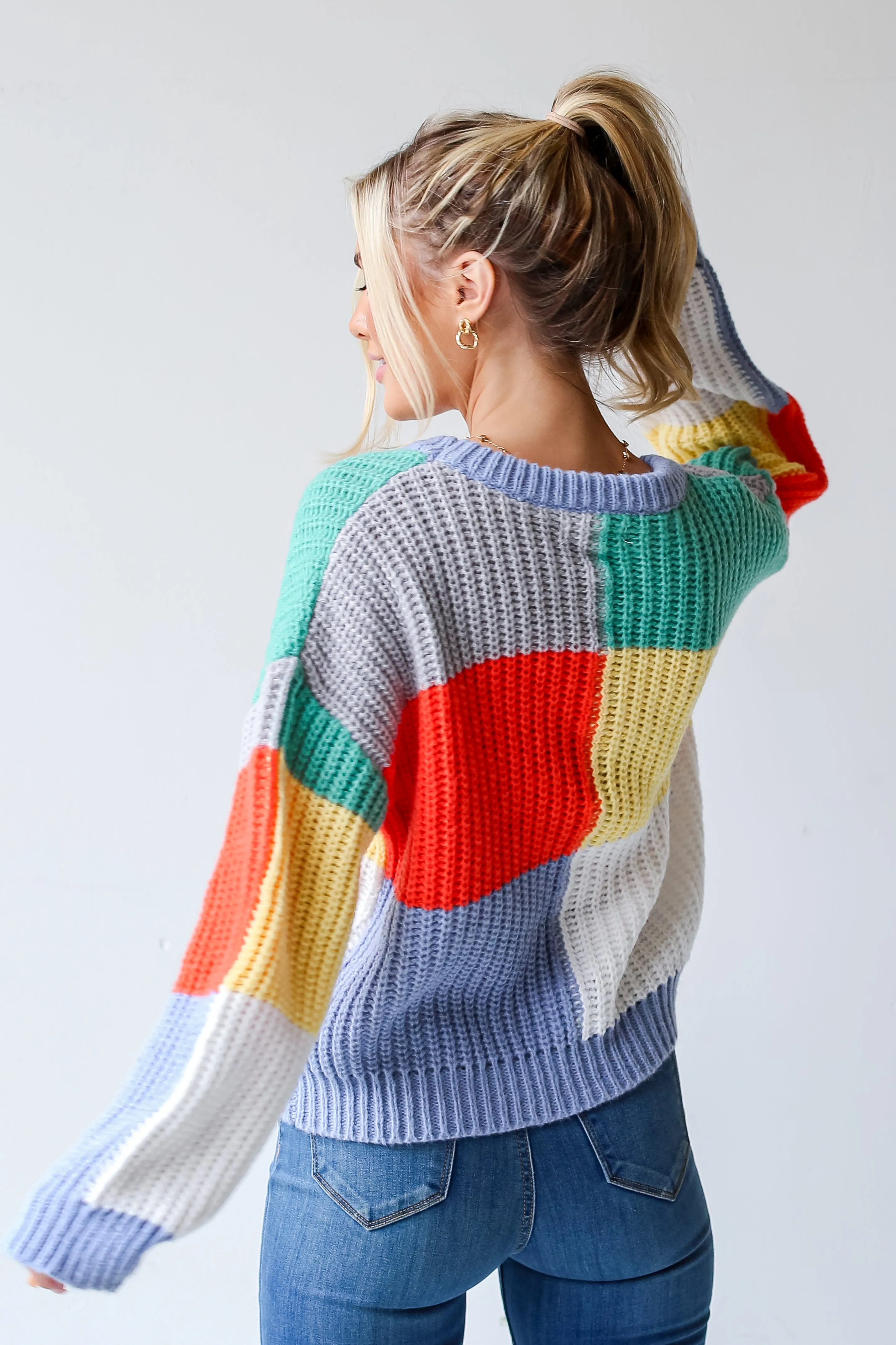 FINAL SALE - Caught Your Eye Color Block Sweater