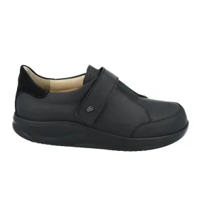 Finn Comfort Suzuka Slip On (Women) - Black Sirio Velour