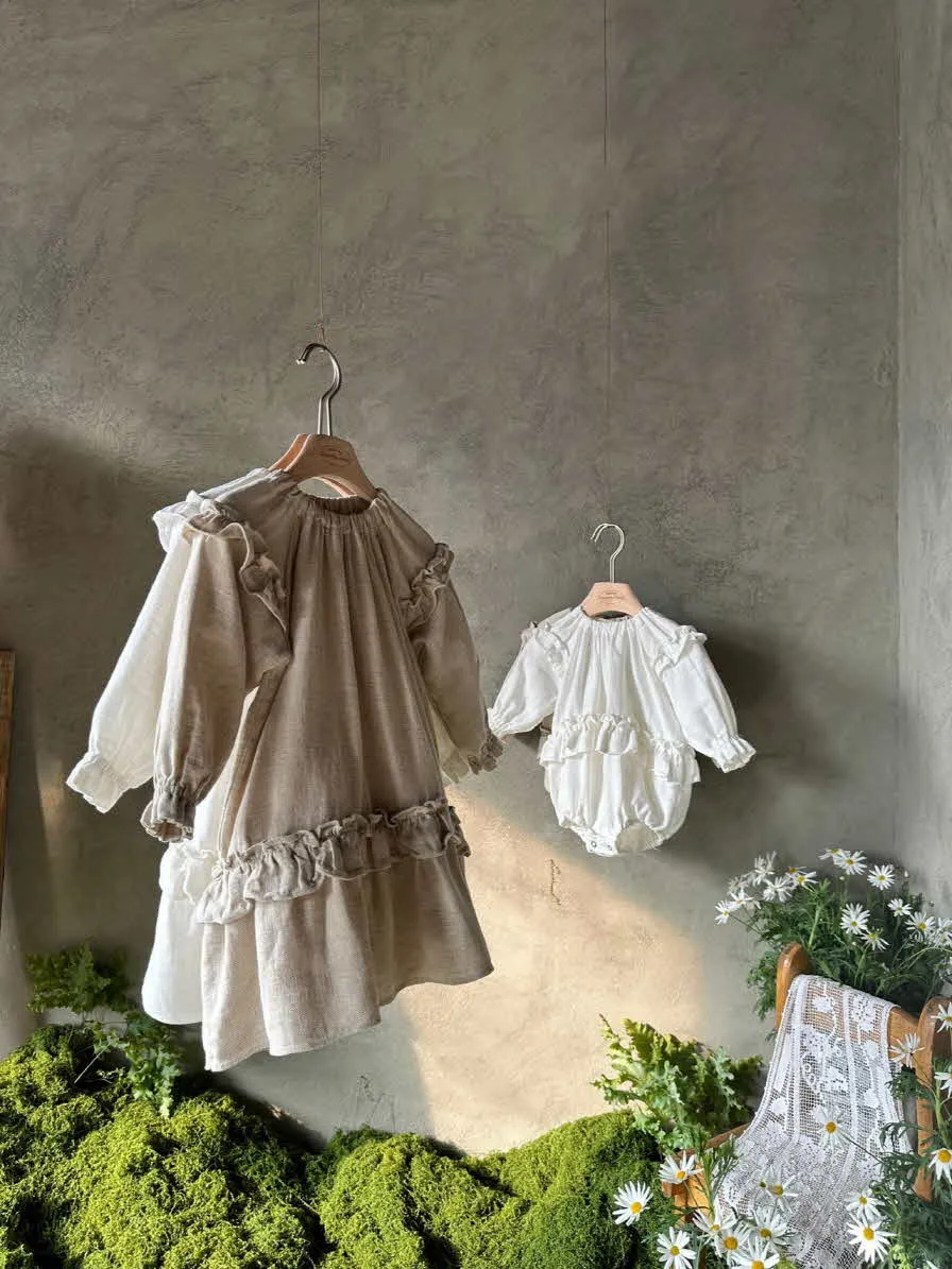 Florence Linen Dress_Ivory