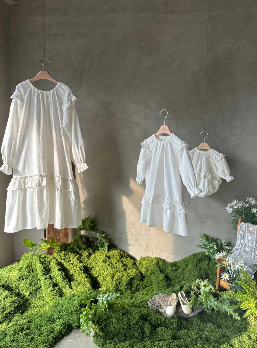 Florence Linen Dress_Ivory