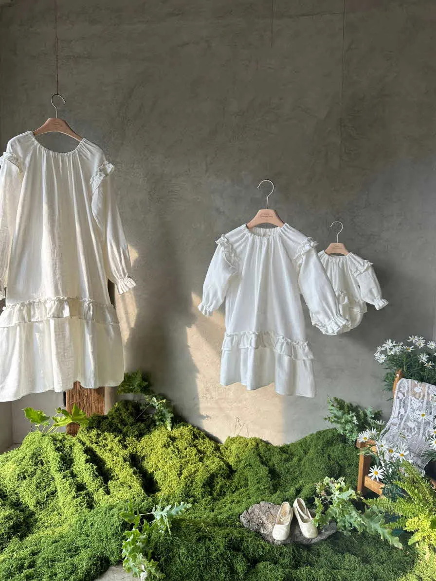 Florence Linen Dress_Ivory