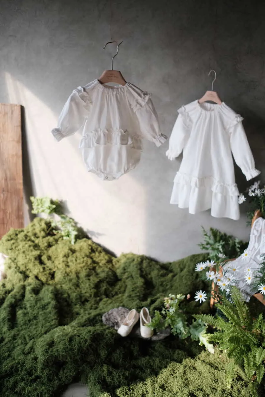 Florence Linen Dress_Ivory