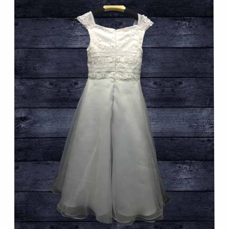 Flower Girls Dress Sleeveless Wedding Kid Lace Tulle Dance Communion Dress Princess Dress