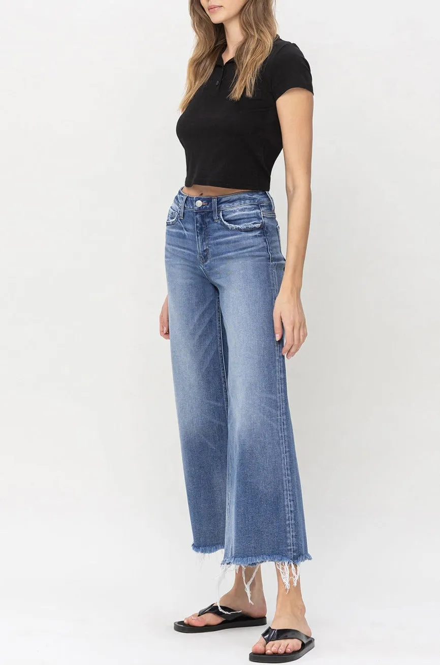 Flying Monkey - High Rise Wide Leg Jeans - F5204