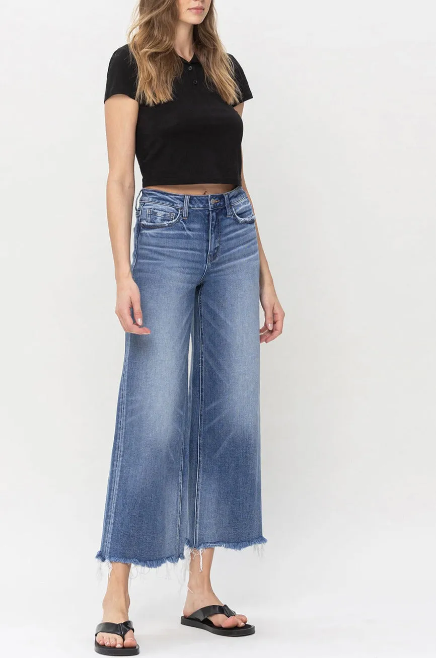 Flying Monkey - High Rise Wide Leg Jeans - F5204