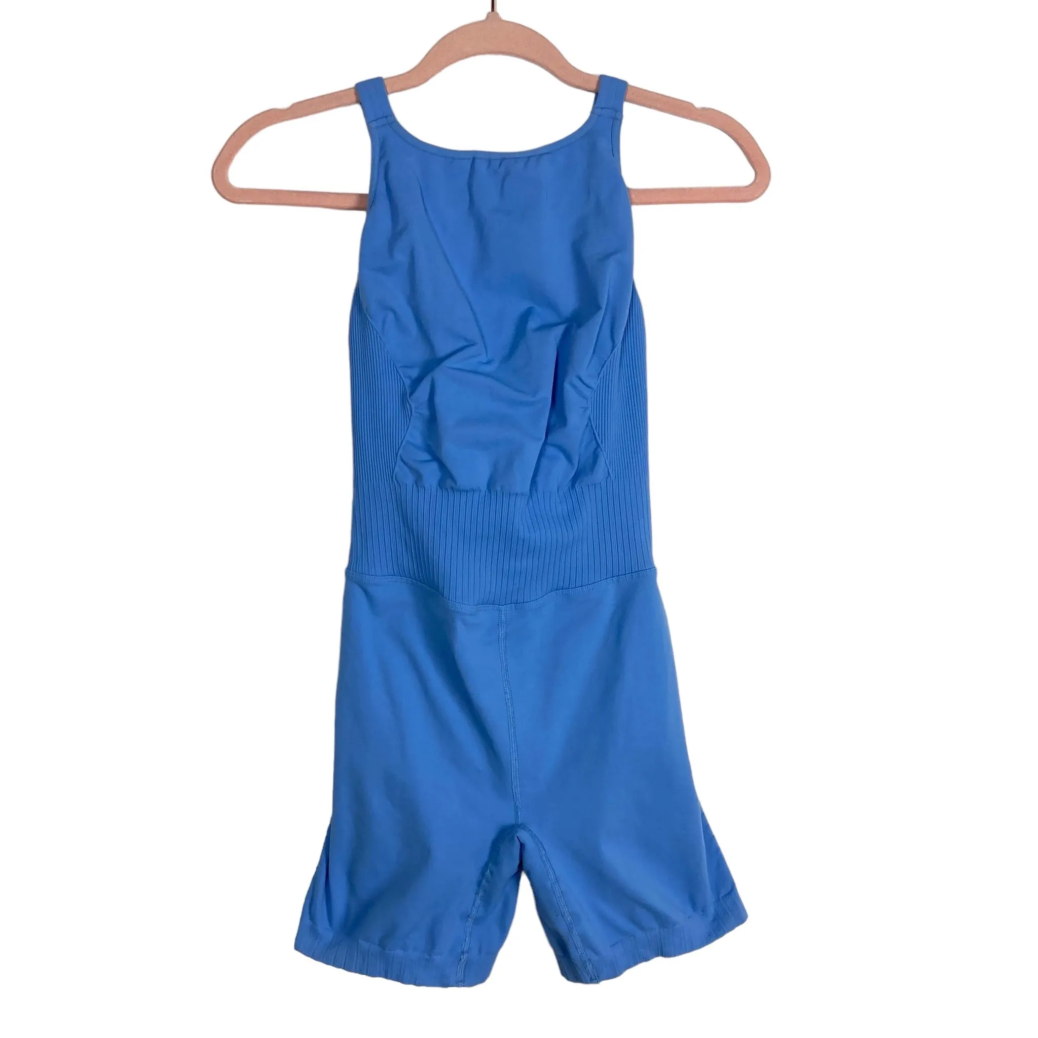 Free People Movement x Hatch Blue Romper- Size ~S (no size tag, fits like a small)