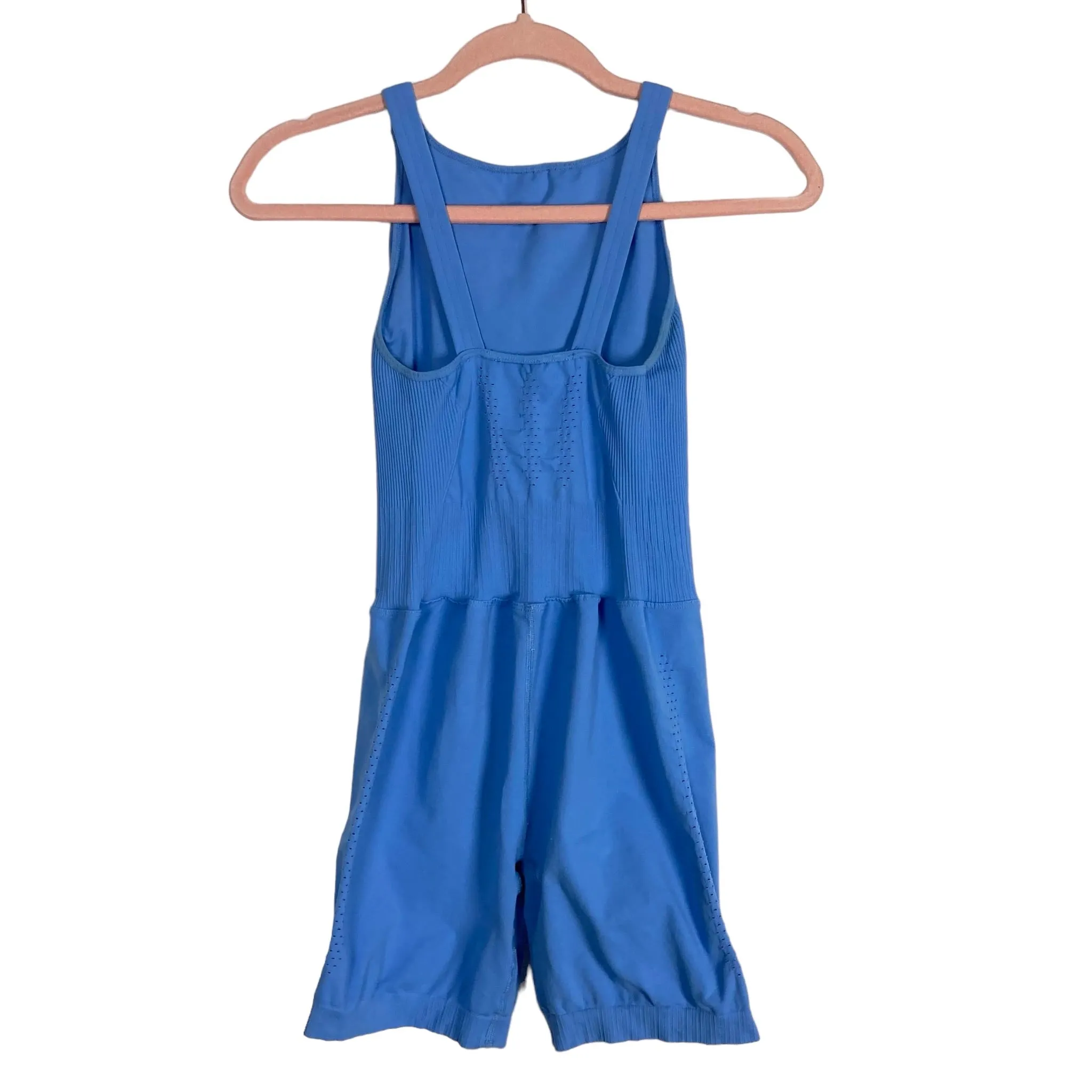 Free People Movement x Hatch Blue Romper- Size ~S (no size tag, fits like a small)