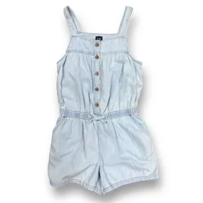 Girls Gap Size 10 Loose Fit Button Top Denim Romper