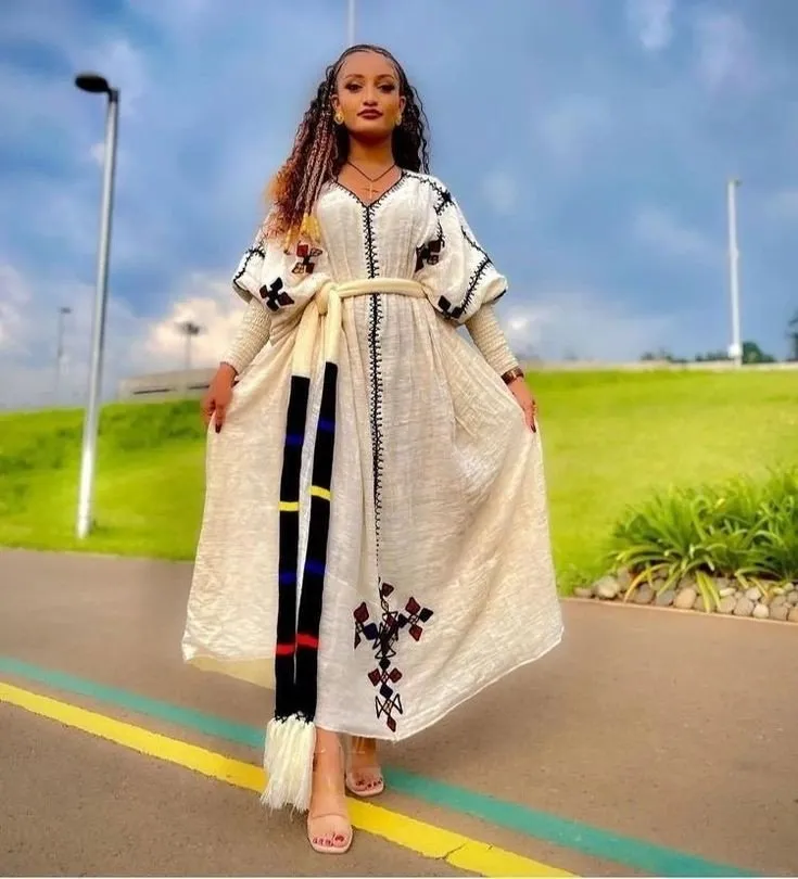 Gondar Traditional Ethiopian Dress Style Traditional Habesha Libs