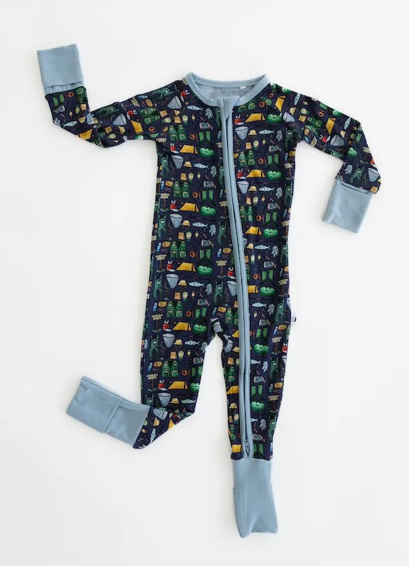 Gone Fishing Zip Romper