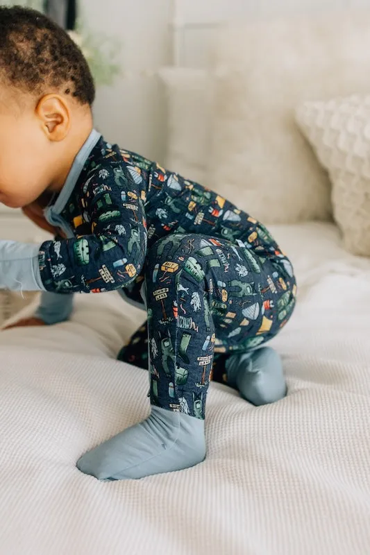 Gone Fishing Zip Romper