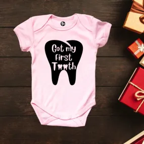 Got My First Tooth Romper for Toddlers