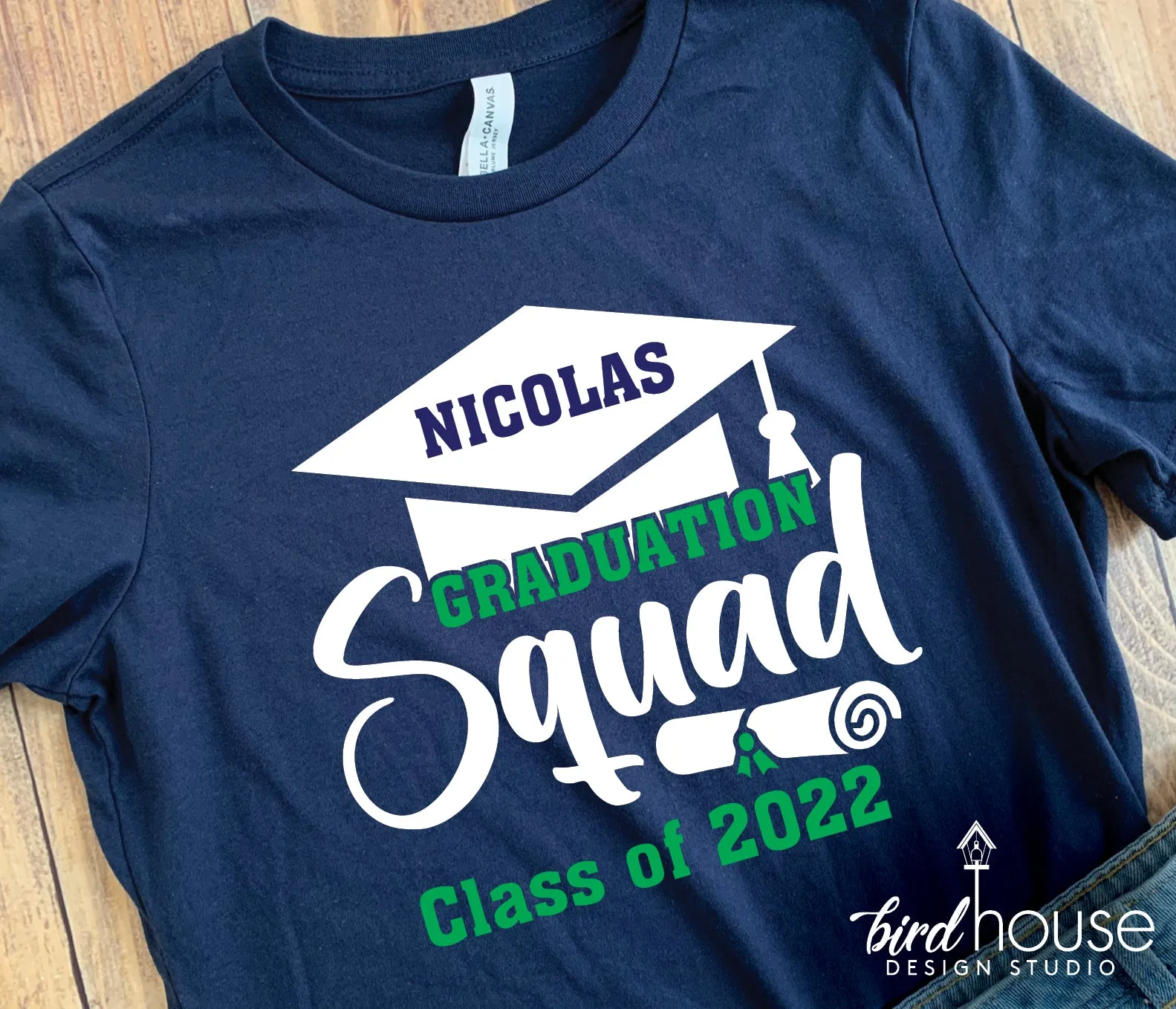 Graduation Squad, Personalized Class of 2022 - 2 Colors