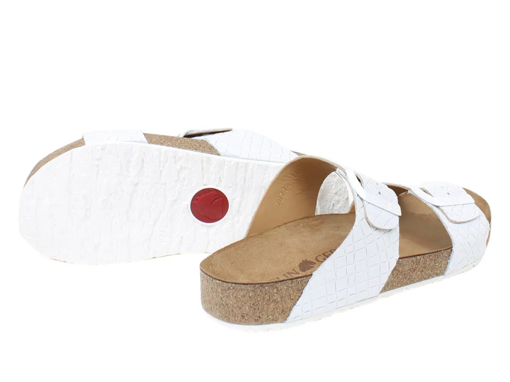 Haflinger Sandals Andrea White Intreccio