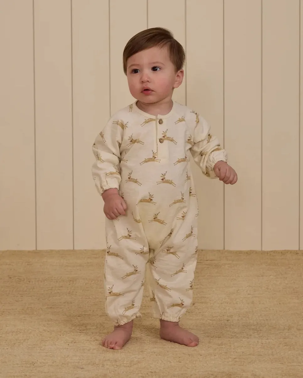 Henley Jumpsuit - Reindeer