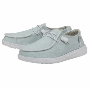 Hey Dude Women's Wendy White Boho Stitch Sky Blue