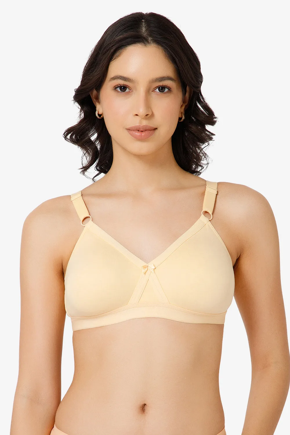 High Coverage Broad Strap Non-Wired Non-Padded All-Rounder Intimacy Everyday T-Shirt Bra - EC05