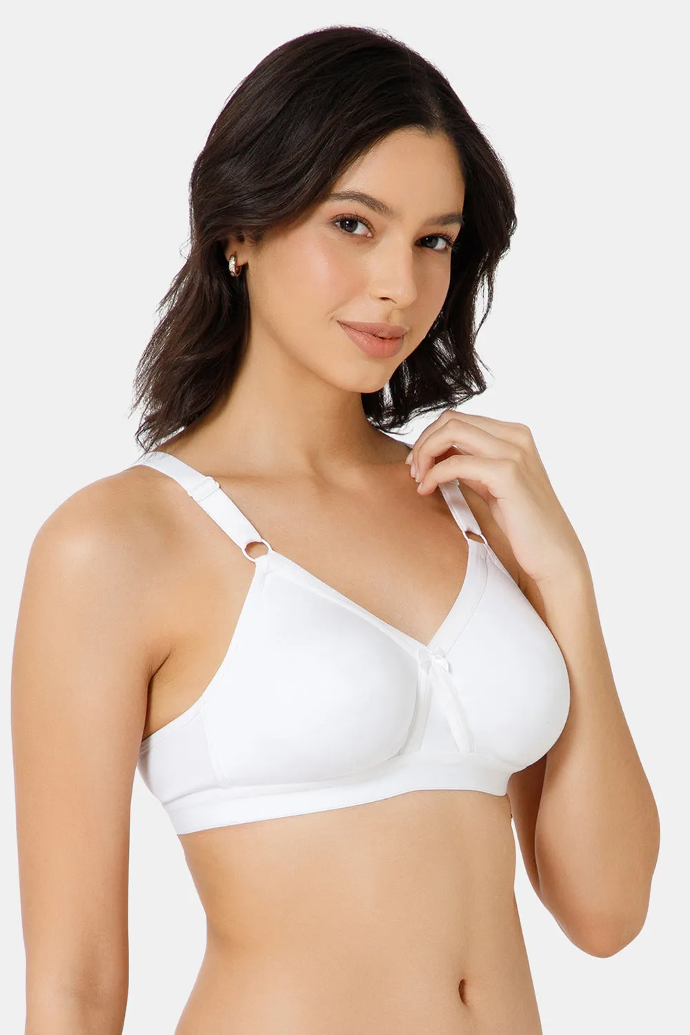 High Coverage Broad Strap Non-Wired Non-Padded All-Rounder Intimacy Everyday T-Shirt Bra - EC05