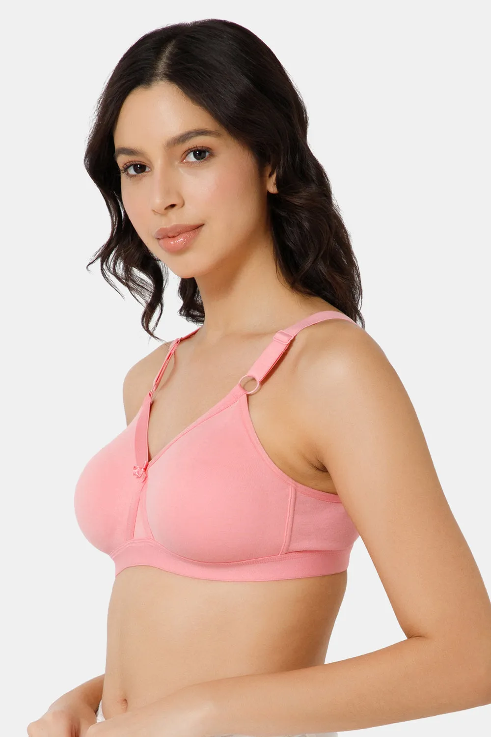 High Coverage Broad Strap Non-Wired Non-Padded All-Rounder Intimacy Everyday T-Shirt Bra - EC05