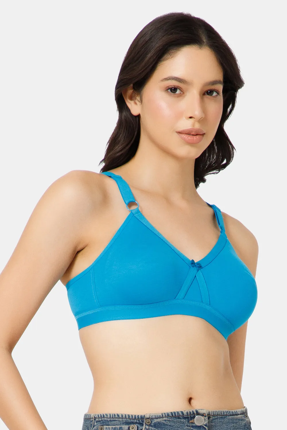 High Coverage Broad Strap Non-Wired Non-Padded All-Rounder Intimacy Everyday T-Shirt Bra - EC05