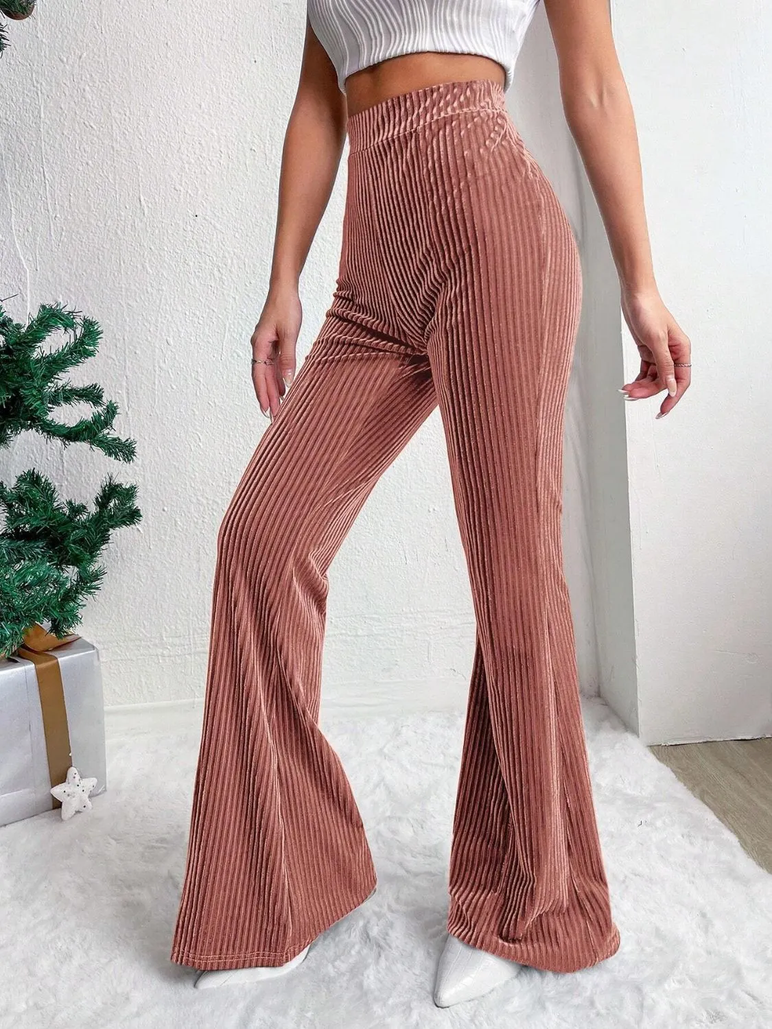 High Waist Flare Pants | Casual Fashion | Winter Fashion