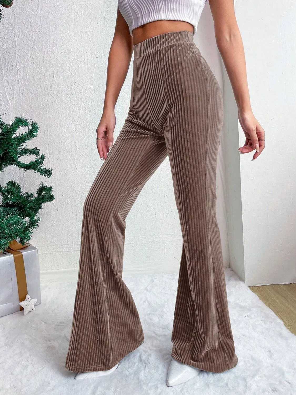 High Waist Flare Pants | Casual Fashion | Winter Fashion