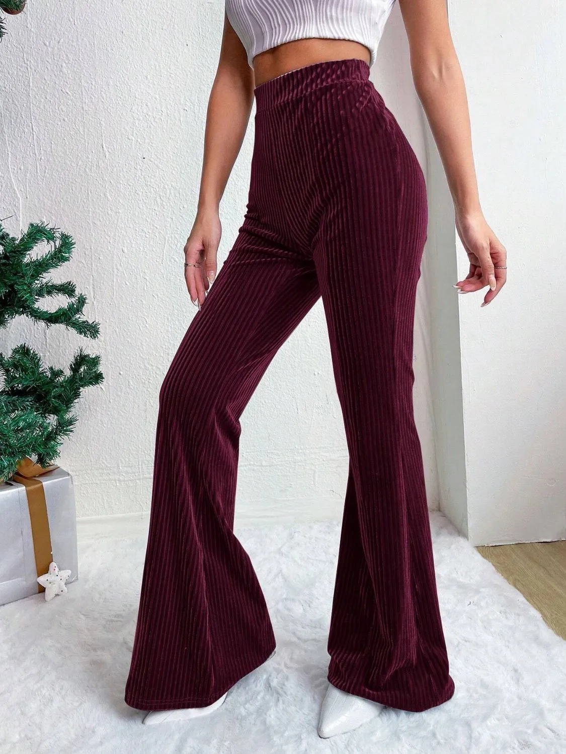 High Waist Flare Pants | Casual Fashion | Winter Fashion