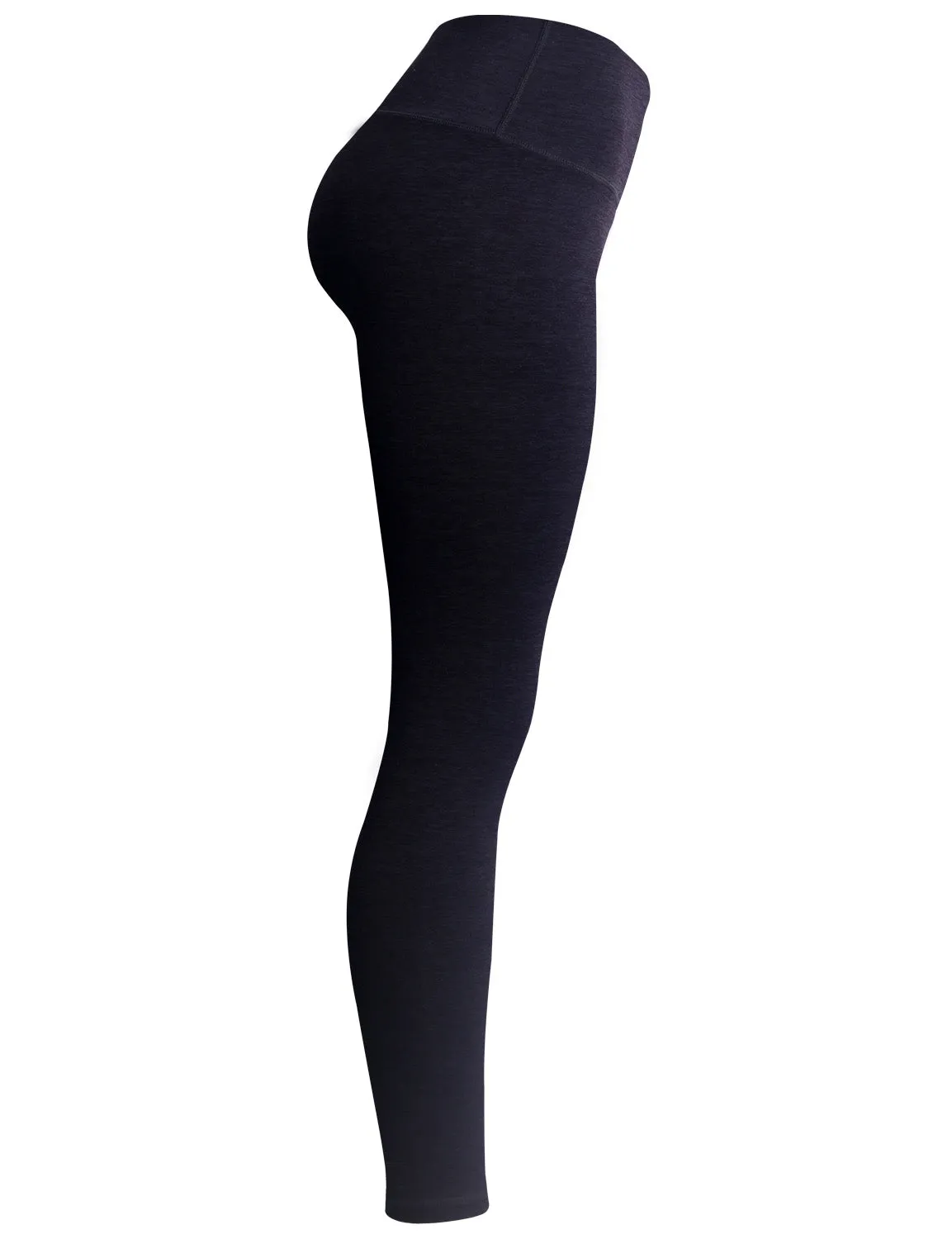 High Waist Gym Pants heatherdarknavy_Gym