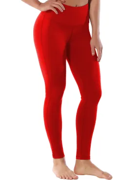 High Waist Side Line Pilates Pants scarlet_Pilates