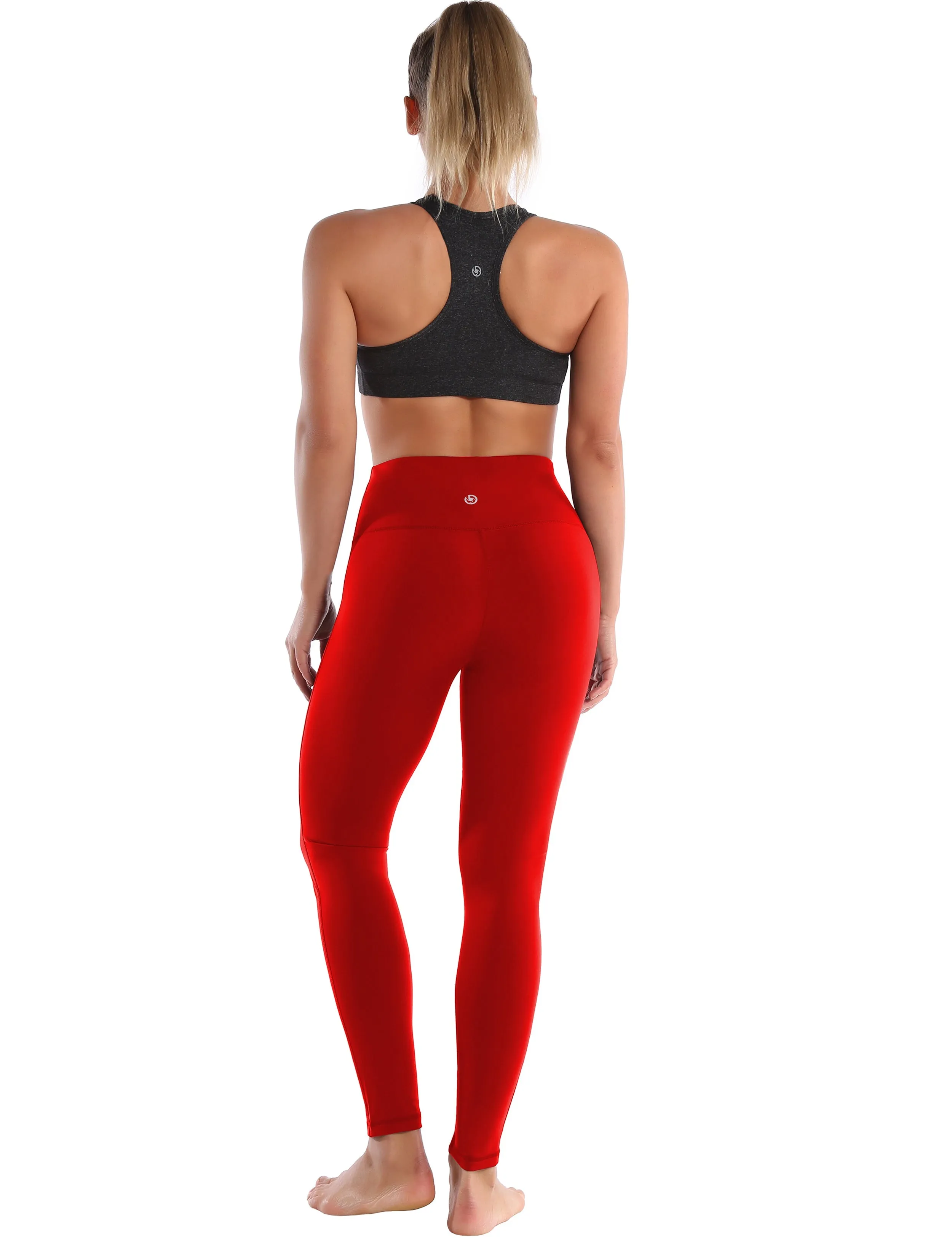 High Waist Side Line Pilates Pants scarlet_Pilates